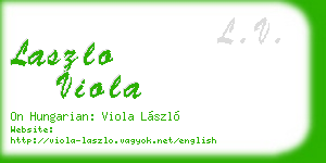 laszlo viola business card